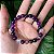Pulseira Pedra Ágata Roxa 8mm - Estabilidade e Coragem - Imagem 1