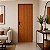 Porta CLM Madeira Lisa Mogno 60cm Direita - Imagem 1