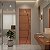Porta Brilhante Madeira Mogno R02 80cm Direita - Imagem 1