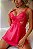 CAMISOLA DE RENDA E CETIM COM CALCINHA SENSUAL 2142 - Imagem 1