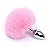 PLUG ANAL DE AÇO COM POMPOM - Imagem 1