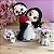 Noivinhos para Topo de Bolo de Casamento + 2 Pets 9cm - Imagem 1