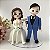 Noivinhos para Casamento Noiva Amarrada 15cm - Imagem 1