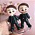 Noivinhos Lado a Lado LGBT Meninos para Casamento - Wedding Cake Topper Figurine Personalised - Imagem 2