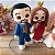 Noivinhos para Casamento com Jesus 9cm - Imagem 2