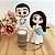 Noivinhos para Topo de Bolo Umbanda casamento 9cm - Imagem 1