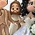 Noivinhos para Casamento 15cm com Jesus - Imagem 2