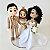 Noivinhos para Casamento 15cm com Jesus - Imagem 1