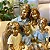Escultura Decorativa Família Casal + 3 filhos - Imagem 2