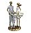 Escultura Família Decorativa Casal + 1 Filho - Imagem 1