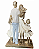 Escultura Decorativa Família Casal + 3 Filhas - Imagem 3