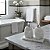 Kit Lavabo Mármore Branco- 3 peças - Imagem 2