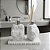 Kit Lavabo Mármore Branco- 3 peças - Imagem 3