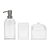 Kit Banheiro Transparente- 3 peças - Imagem 1