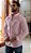 Camisa Social R.L Algodão Custom Fit Micro Xadrez Rosa Claro - Imagem 1