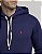 Moletom R.L Canguru Custom Fit Azul Marinho - Imagem 2