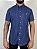 Camisa Social R.L Algodão Custom Fit Xadrez Azul - Imagem 1