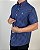 Camisa Social R.L Algodão Custom Fit Xadrez Azul - Imagem 3