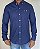 Camisa Social R.L Oxford Custom Fit  Azul Marinho - Imagem 1