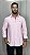 Camisa Social R.L Linho Custom Fit Rosa - Imagem 1