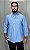 Camisa Social R.L Linho Custom Fit Azul - Imagem 1