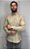 Camisa Social R.L Oxford Custom Fit cor Caqui - Imagem 5