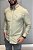 Camisa Social R.L Oxford Custom Fit cor Caqui - Imagem 4
