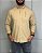 Camisa Social R.L Sarja Tinturada Custom Fit Caqui - Imagem 1