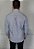 Camisa Social R.L Algodão Custom Fit Micro Xadrez Azul - Imagem 3
