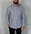 Camisa Social R.L Algodão Custom Fit Micro Xadrez Azul - Imagem 1