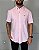 Camisa Social R.L Algodão Custom Fit Micro Xadrez Rosa Claro - Imagem 1