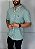 Camisa Social R.L Algodão Custom Fit Micro Xadrez Verde - Imagem 3