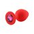 Plug Anal Silicone Vermelho M - Imagem 7