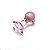 Plug Anal de Vidro Coração - Rosa - Imagem 1