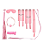 Kit Sado BDSM com 8 peças - Rosa - Imagem 1