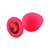 Plug de silicone em formato redondo -Com pedra - Imagem 3