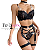 Conjuntos Lingerie Sexy Feminino- Corrente com detalhe e  Gargantilha - Imagem 1