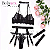 Conjuntos Lingerie Sexy Feminino- Corrente com detalhe e  Gargantilha - Imagem 3