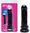 Pênis Vibrador Controle Externo -Preto /18 X 4,7Cm Kgel - Imagem 1