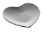 CORACAO DECORATIVO CERAMICA HEART CINZA 8683 LYOR - Imagem 1