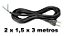 FIO SECADOR REDONDO 2 X 1,50 MM - 3M PRETO ARBAME 20A - Imagem 1