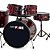 Bateria Pro Fire Vinho Completa Bumbo 22 - Imagem 2