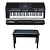 Kit Teclado Yamaha PSR-SX 600 + Banqueta Keypower - Imagem 1