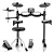 DONNER BATERIA ELET DED80 + BANCO/FONE/BAQ - Imagem 1