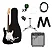 FENDER GUIT KIT SQ DEBUT SRAT BK 120V - Imagem 1