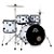 ODERY BATERIA TIGER 22" TG.220-HW-MWGR MATTE WH - Imagem 1