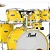PEARL BAT DECADE 08,10,12,14,14,16,22 YELLOW/SHELL (NÃO ACOMPANHA FERRAGEM) - Imagem 2