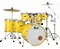 PEARL BAT DECADE 08,10,12,14,14,16,22 YELLOW/SHELL (NÃO ACOMPANHA FERRAGEM) - Imagem 1
