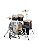 PEARL BATERIA ROADSHOW 22 1TOM/2S G FADE - Imagem 2
