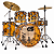 CUSTOM SOUND BATERIA ACRILICA CSDACRIL03 LARANJA - Imagem 1